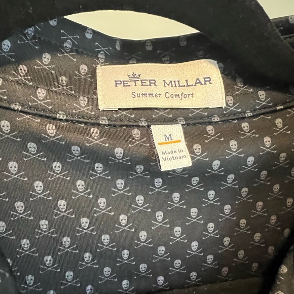 Peter Millar Black Skull Performance Polo - Picture 4 of 4